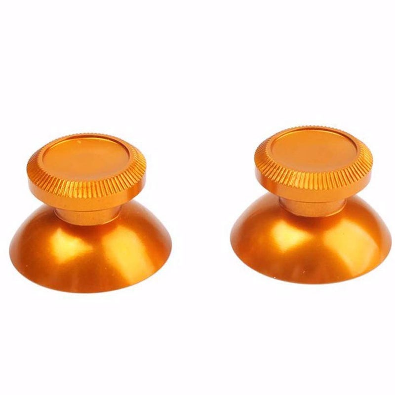 Rowsmau 2PCs Replacement Rocker Metal Analog Joystick Thumbstick Mushroom Caps Repair for PS4 PS3 Xbox One 1 (Gold) - Image 5